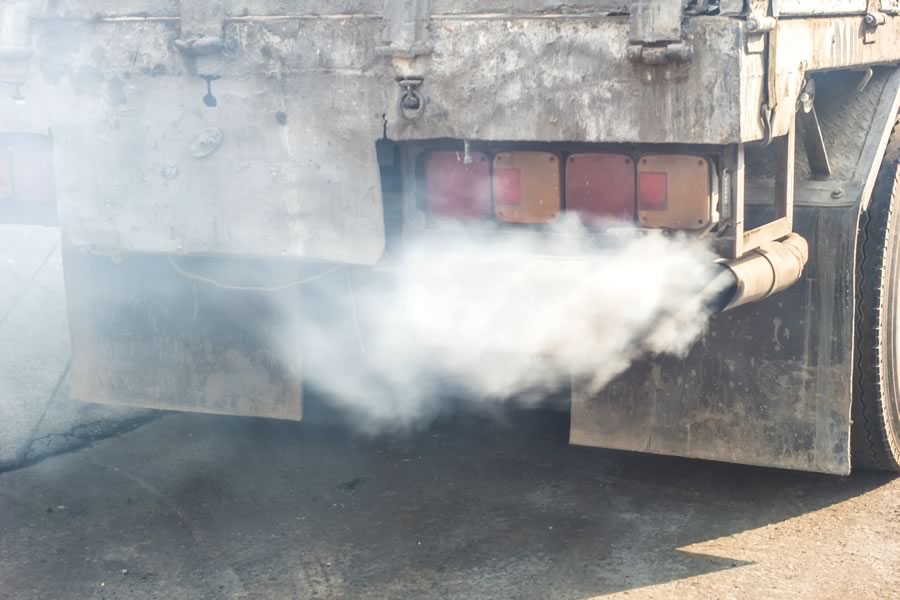 Exhaust from truck hauling gravel. Affected roadways in Comal County include SH 46, FM 3009, FM 1863, Beck Road, US 281, FM 311, FM 3159, and Loop 337.