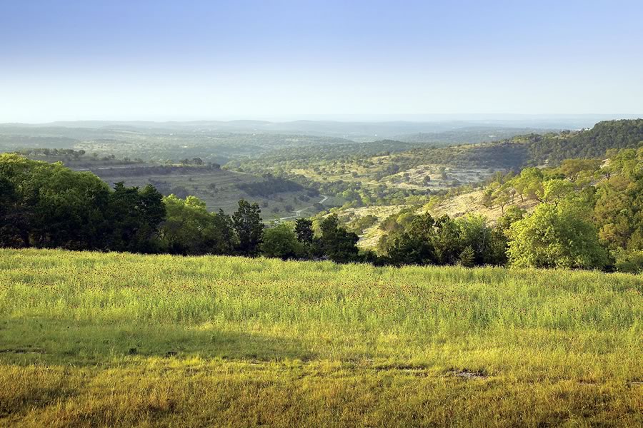 View of Hill Country in Comal County, Texas