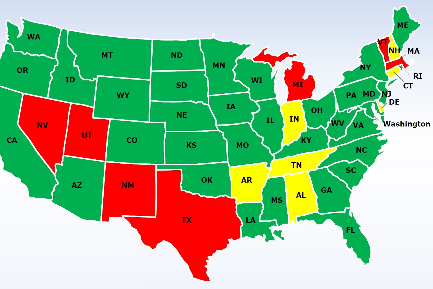 APO Regulations by State