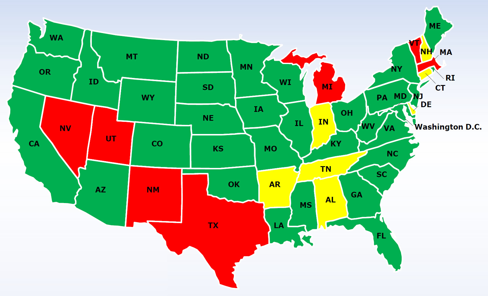APO Regulations by State