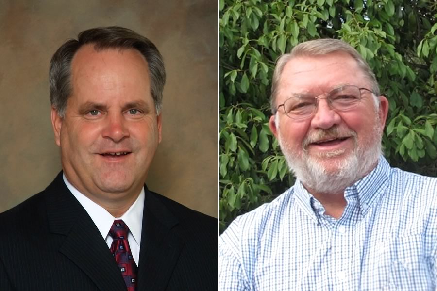 Candidates for Comal County Commissioner, Precinct 2: Scott Haag (L) and Michael Zimmerman (R)