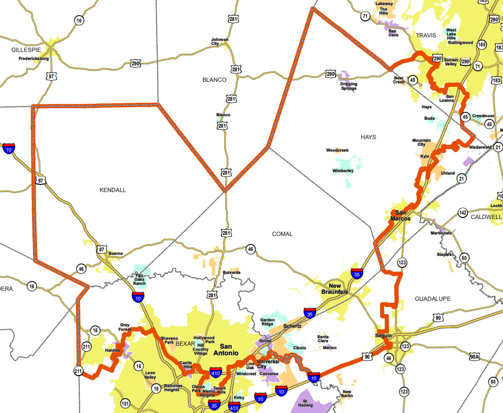 Texas Senate District 25 Map