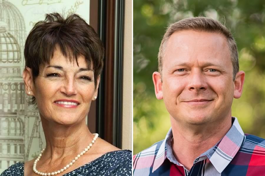 Candidates for State Senator, District 25: Donna Campbell (L) and Steven Kling (R)