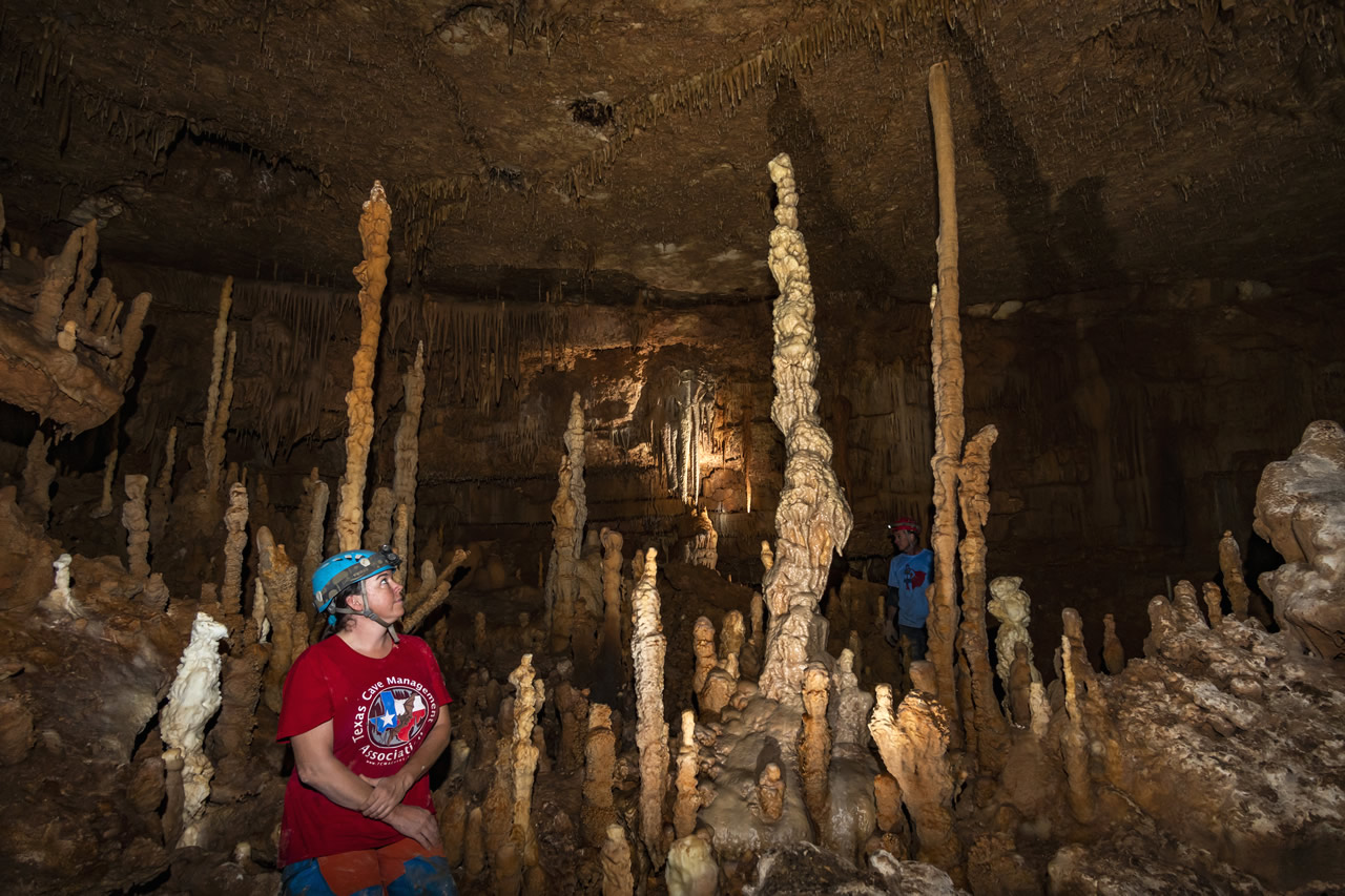 Double Decker Cave, near proposed site of Vulcan quarry in Comal County, Texas. Photo courtesy David Ochel.