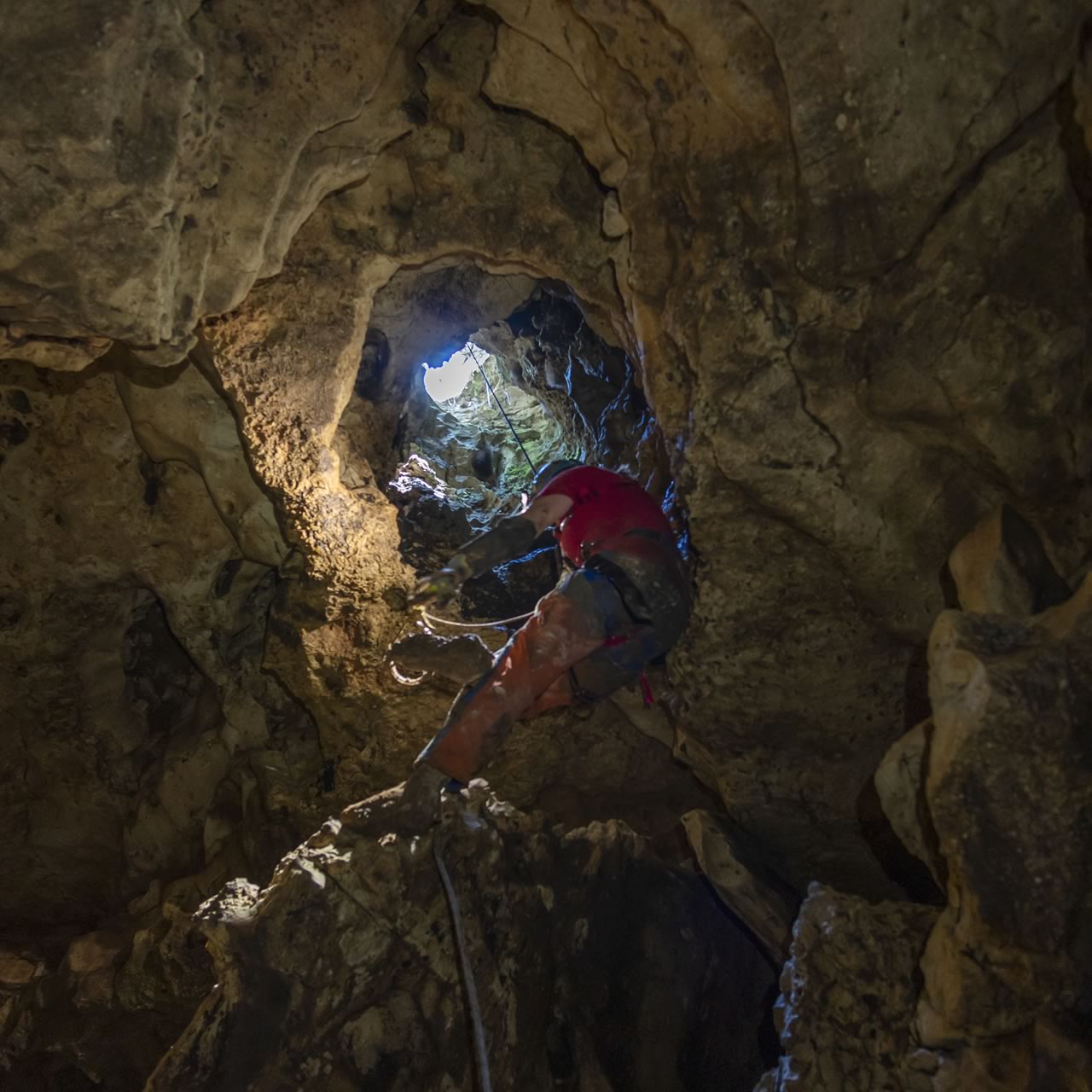 Double Decker Cave, near proposed site of Vulcan quarry in Comal County, Texas. Photo courtesy David Ochel.