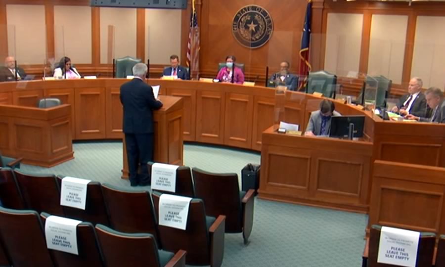 Testifying for HB 3883 in the Texas House Land & Resource Management Committee, 87th Legislature