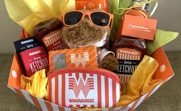 Whataburger lover’s gift card and goodies basket
