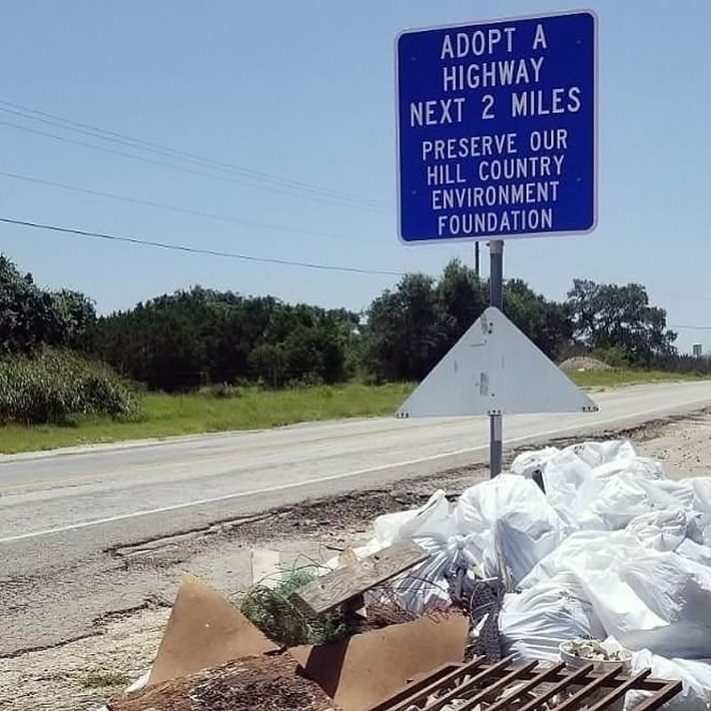 Adopt-a-Highway Litter Cleanup, New Braunfels, Bulverde, SH 46 and FM 3009